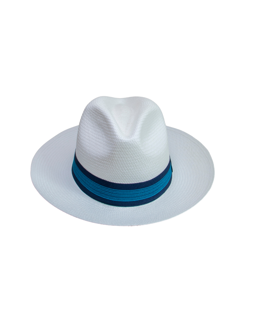 Sombrero de paja toquilla Brisa talla L cintillo celeste