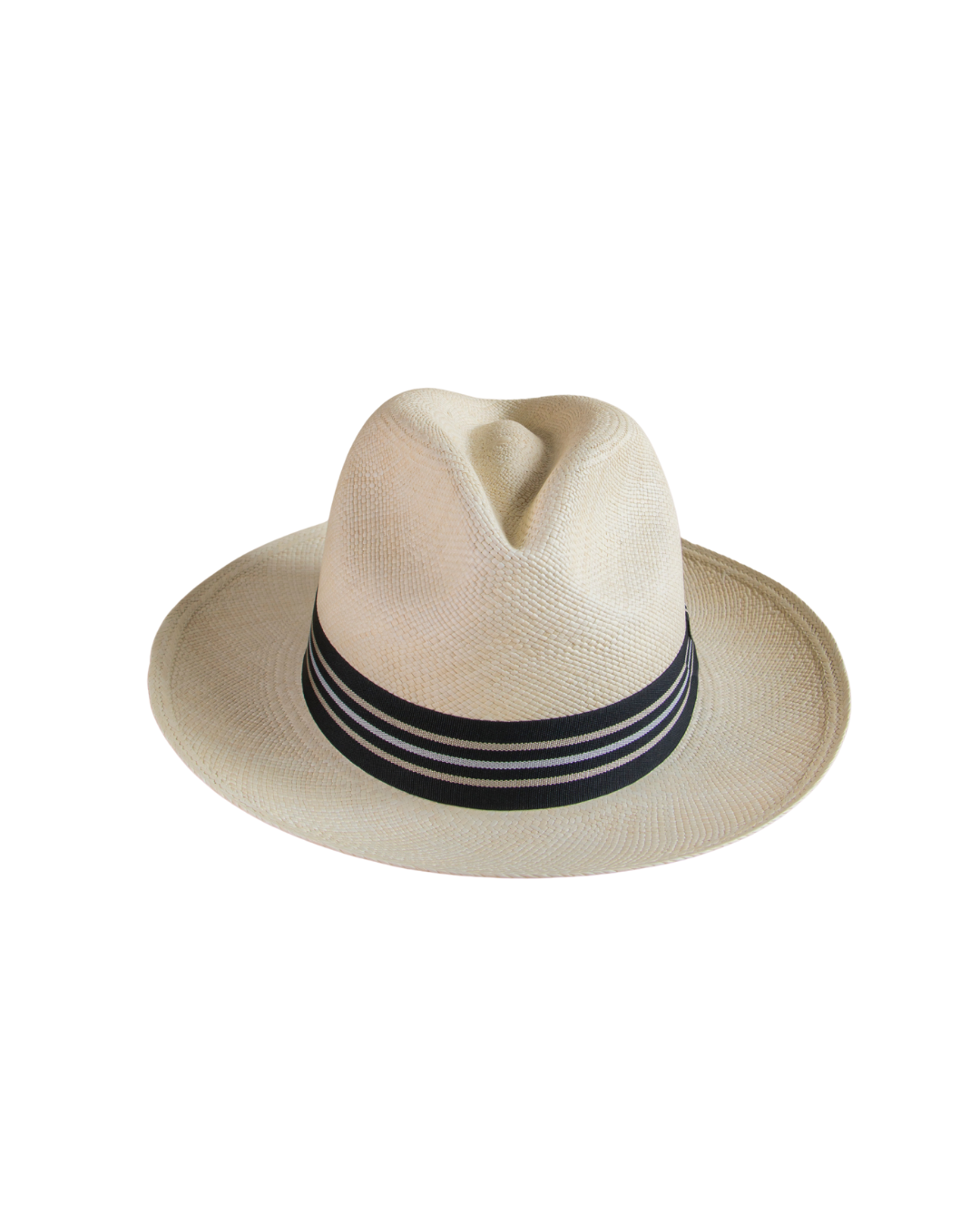 Sombrero de paja toquilla Brisa talla M cintillo negro