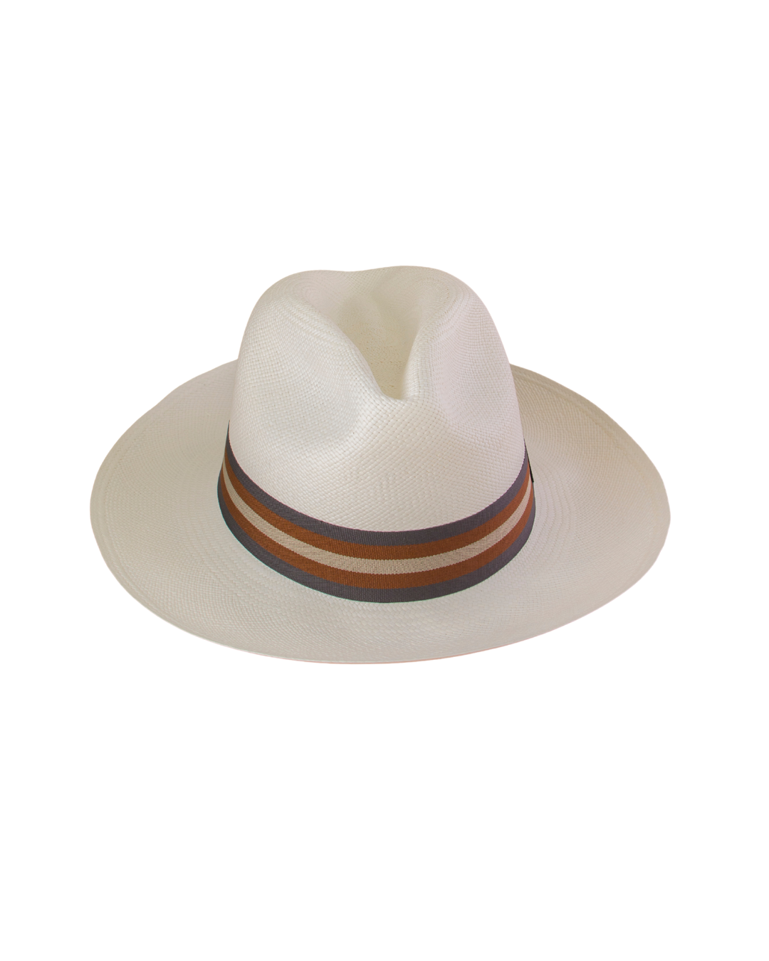 Sombrero de paja toquilla Brisa talla S cintillo café tomate