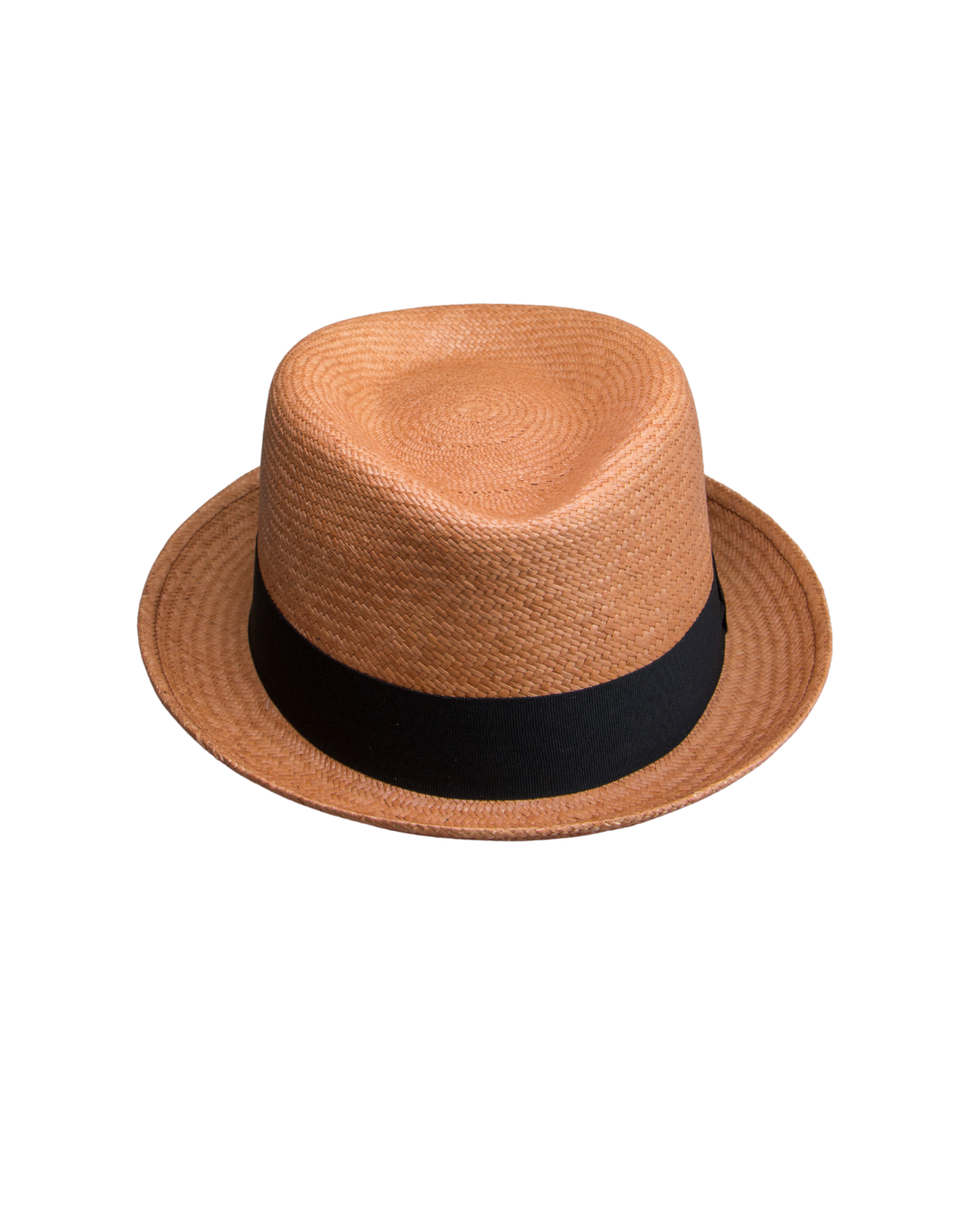 Sombrero de paja toquilla Brisa talla M cafe cintillo negro